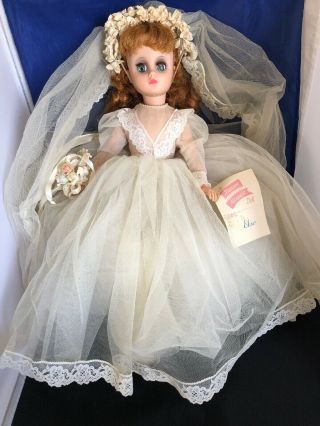 Vintage Madame Alexander Elise Bride Doll 17”