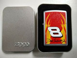 Dale Earnhardt Jr 8 Zippo Lighter In Flames Stock 20203