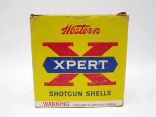 Vintage Winchester Western Xpert Shotgun Shell Box 16 Ga 2 3/4