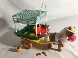 Calico Critters/sylvanian Families Vintage Horse And Cart