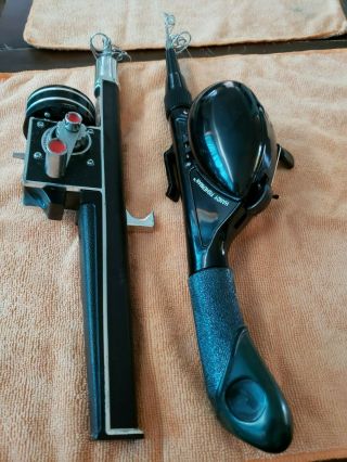 1 - St Croix & 1 - Handy Fisherman Telescopic Vtg Collectible Fishing Rod & Reel