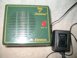 Vintage Mr.  Christmas Bells Of Christmas Box W 15 Songs & Ac Power Transformer