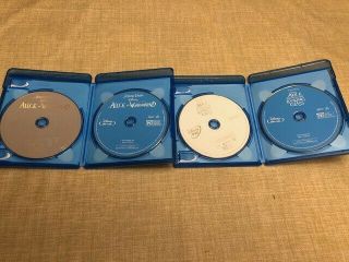 Alice in Wonderland & Alice Through the Looking Glass Bluray,  DVD Both Movies 3