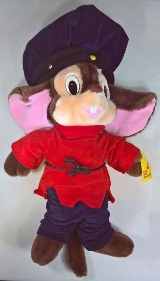 Vintage Fievel Mousekewitz Stuffed Toy Mouse Plush - 22 " An American Tail