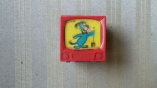 Vintage Kohner Vari - Vue Color Tv Flicker Toy Huckleberry Finn With Yo - Yo