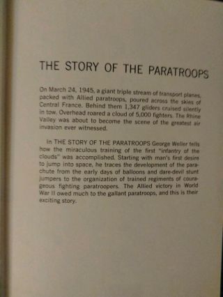The Story Of The Paratroops Landmark Book By George Weller PC 1958 2