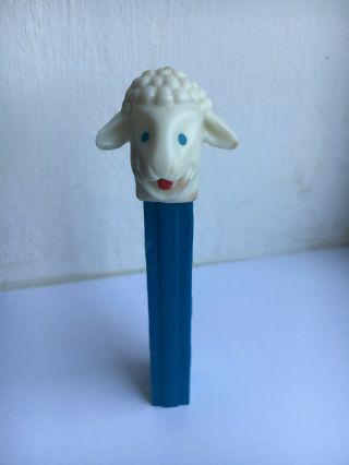 Vintage Pez Sheep/lamb Dispenser,  No Feet,  Made In Yugoslavia,  Merry Music Maker