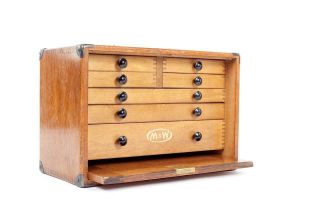 Vintage " Moor & Wright " 7 Drawer Engineers / Toolmakers Tool Cabinet / Chest