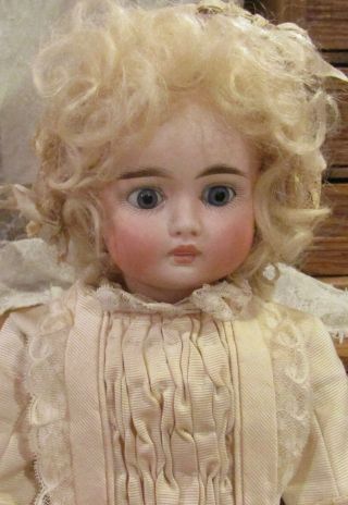 Antique 15 " German Bisque Closed Mouth Mystery Sonneberg Belton Doll