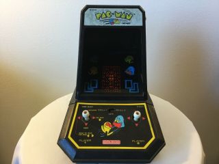 Vintage 1981 Coleco Pac Man Mini Tabletop Arcade (midway) Pac - Man
