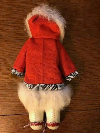 Vintage Inuit/Native American/Eskimo Doll in Authentic Costume 2