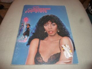 Donna Summer Bad Girls Songbook Almo 1979 Disco Sheet Music Vintage