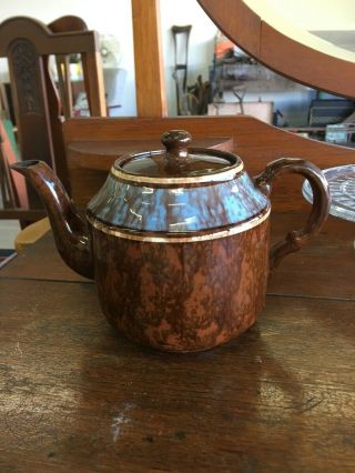 Vintage Brown Betty Teapot - Made In England - 8 Cup