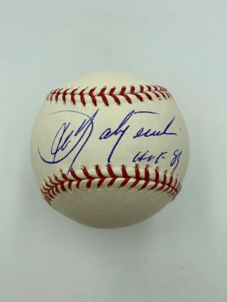 Carl Yastrzemski Hall Of Fame 1989 Signed Major League Baseball Psa Dna