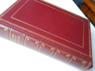 ANTIQUE LEATHER BOUND BOOK HISTORIES AND POEMS OF SHAKESPEARE 1932 3