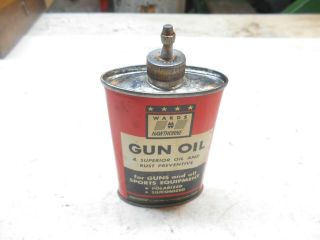 Vintage Wards Hawthorne Lead Top Handy Gun Oil Can