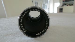 Voigtlander - Dynaret 1.  4 135mm Dkl Mount Camera Lens 1 X Cap Vintage