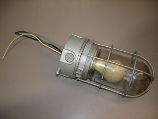 Vintage Explosion Proof Light Bulb Holder Steampunk Industrial Design
