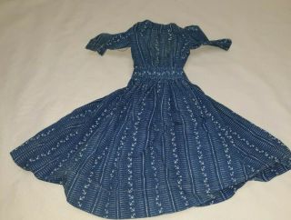 Antique Cotton Dainty Print Doll Dress Bisque Head German French Doll $33.  33