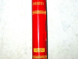 Vintage English Chad Valley Lithographed Tin Plate Novelty Book Moneybox Pirates 3