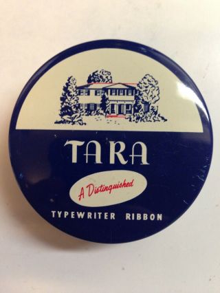 Vintage American Carbon Paper Corp.  Tara Typewriter Ribbon Tin