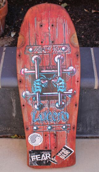 Vintage Schmitt Stix John Lucero 1st Art Old School Og Complete Skateboard Red