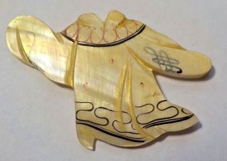 Vintage Flowing Shirt Decoration Made Of Shell - Great For Crafting