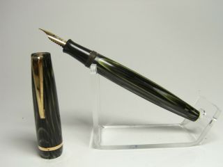 Vintage Unbranded 40´s Fountain Pen Flexy Ef Nib Freshly Serviced
