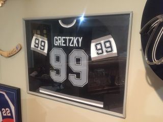 Wayne Gretzky Autographed Framed Jersey La Kings