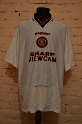Vintage Manchester United Away Football Shirt 1996/1997 Soccer Jersey Umbro