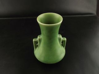 Vintage Shorter & Son Art Deco Stepped Green Vase
