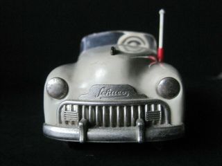 Vintage 1950 ' s Schuco 4012 Radio Toy Car Made in US - Zone Germany Beige 2