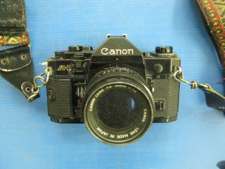 Vintage Canon A - 1 35mm Slr Film Camera With 50 Mm 1:14 Lens