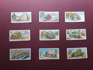 Military Motors,  (mixed Censor) Issued 1916 By Wills Set 50