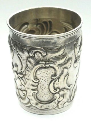 177? Antique Imperial Russian 84 Silver Beaker Cup 3