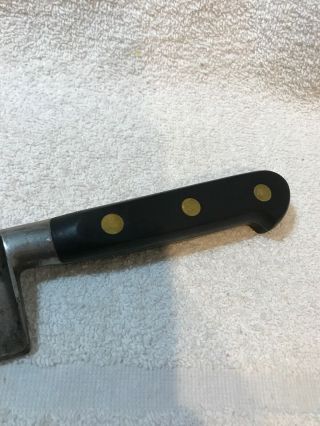 Vintage Sabatier 4 Star Elephant Carbon Steel 10” Inch Chef ' s Knife 3