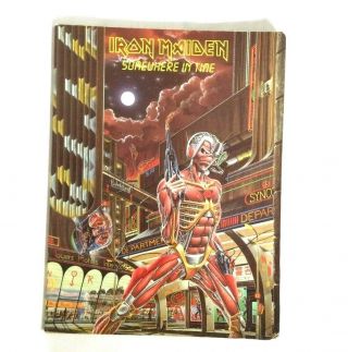 Iron Maiden Somewhere In Time Guitar Tab Book Vintage Heavy Metal Collector 1987