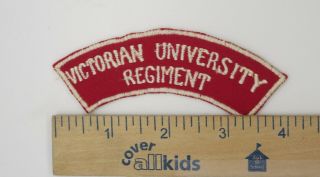 Australian Army Shoulder Patch Post Ww2 Vintage Victorian University Regiment