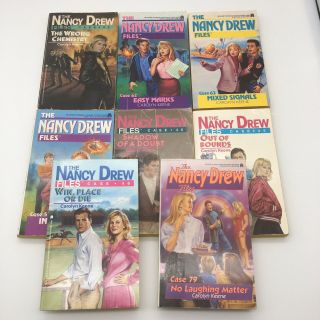 Vtg Nancy Drew Files Paper Back Books 80s - 90s Mystery Teen Young Adult 8