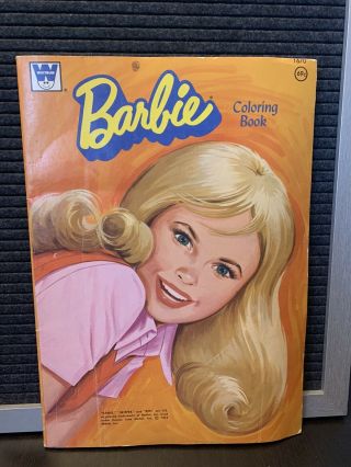 Barbie Skipper Vintage Coloring Book Some Damage To Cover Missing A Few Pages