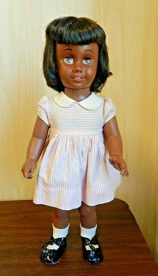 Mattel Vintage Black/afro - American Chatty Cathy Doll,  Tagged Dress,  Garbled Voice