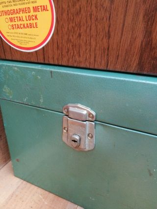 4 Vintage Hamilton Porta - File Scotch metal storage box ONE key fits 3 boxes 3