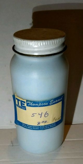 Vintage Thompson Enamel 546 Light Blue Ceramic Crafts