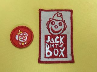 Vintage Jack - In - The - Box Uniform Shirt Patches (1970 
