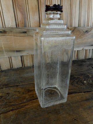 Antique Embalming Fluid Bottle Esco Distictive Mortuary Quaky Science Bizaare