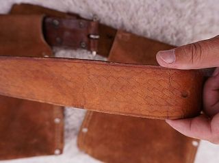Vintage Leather Tool Holster,  Hammer Loop w 46 