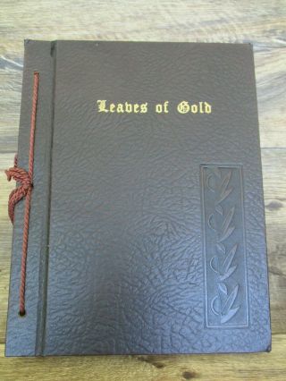 Vintage Leabes Of Gold Book An Anthology Of Prayers Inspirational Verses 1963 12