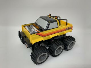Vintage 1983 Cbs Toys High Risers 6x6 Truck Yellow Black Parts Or Restore