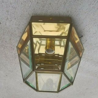 Fredrick Ramond Brass Light Vintage Ceiling Fixture Mid Century Modern