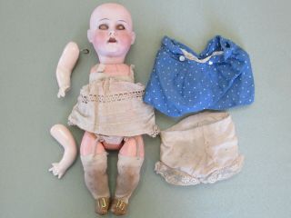 Antique Bisque Head Baby Doll Trebor Germany 22 Glass Eyes Orig Clothing & Shoes